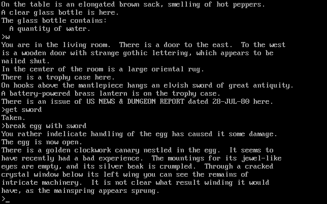 Zork 1997 gampelay